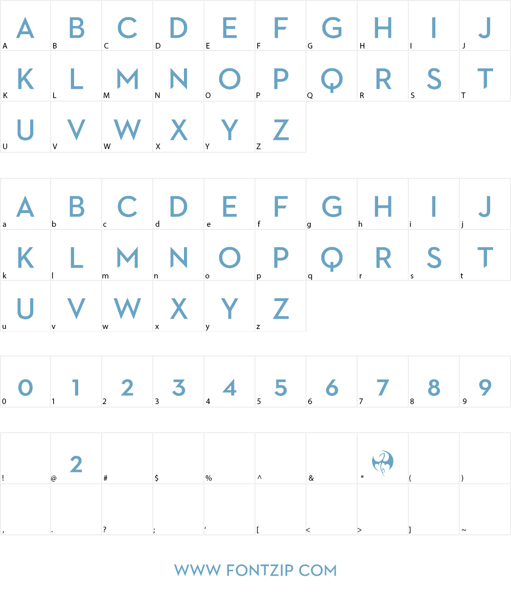 Iron Fist Font Character